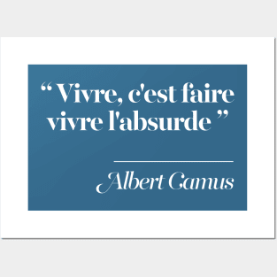 Albert Camus Quote - Typography Design Posters and Art